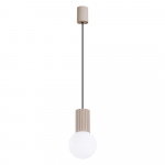 Taupe rippvalgusti klaasist varjuga &oslash; 12 cm Orbital - Sollux