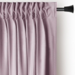 Heleroosa sametist dimout-kardin 140 &times; 270 cm Pleat &ndash; Restilo