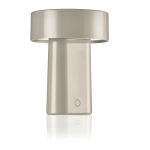 Hallikasbeež plastikust LED-laualamp (k&otilde;rgus 18 cm) Oblong - Zone