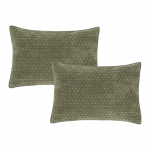 Padjakatted 2tk komplektis 50x75 cm Attica Velvet Embroidered - Bianca