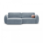 Hallikassinine sametist lahtik&auml;iv hoiuruumiga nurgadiivan Tonale &ndash; Cosmopolitan Design