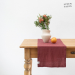 Linane linik 40x150 cm Marsala - Linen Tales