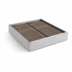 Helehall polsterdatud kaheinimesevoodi panipaigaga/ilma peatsita, koos raamiga 160x200 cm Susan &ndash; Micadoni