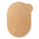 Kahepoolne/k&auml;sitsi kootud džuudist vaip naturaalses v&auml;rvitoonis 160x230 cm Braided - Hanse Home