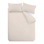 Beež 3-osaline voodipesu 230x220 cm Epping Textured Stripe - Catherine Lansfield