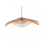 Naturaalset v&auml;rvi metallist ripplamp paberpunutud varjuga, l&auml;bim&otilde;&otilde;duga 80 cm Sombra - Leitmotiv
