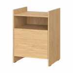 Tammepuust &ouml;&ouml;kapp naturaalse v&auml;rvi riiulitega Toopt - noo.ma