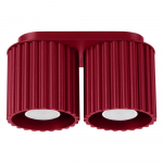 Burgundiapunane metallist prožektor 10x21 cm Zora - Sollux