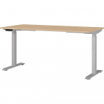 Reguleeritav t&ouml;&ouml;laud elektriliselt reguleeritava k&otilde;rguse ja tammepuust pealispinnaga 80x160 cm Jet - Germania