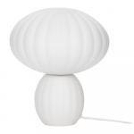 Valge klaasist laualamp (k&otilde;rgus 28 cm) Kumu - H&uuml;bsch