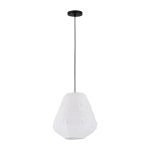 Valge linane ripplamp &oslash; 36 cm Linnet - Nova Luce