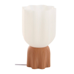 Valge/pruun plastmassist laualamp (k&otilde;rgus 27 cm) Camier - Jotex