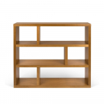 Raamaturiiul eksootilisest puidust 120x105 cm Dublin - TemaHome