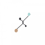 Must nurgapealne seinakinnitus piparm&uuml;ndirohelise detailiga Hook - Gazzda