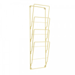 Galvaniseeritud terasest kuldne ajakirja hoidja, mis kinnitatakse seinale. - PT LIVING