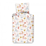 Laste puuvillane voodipesu Unicorn, 100 x 135 cm - Good Morning