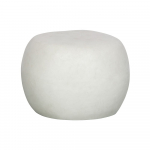 Valge &uuml;mmargune diivanilaud, &oslash; 50 cm Pebble - vtwonen
