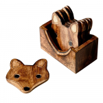 Komplekt 6 puidust rannalaulikut statiivis Fox - Sass & Belle