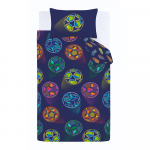 Sinine laste voodipesu kaheinimesevoodile 200x200 cm Bright Football - Catherine Lansfield