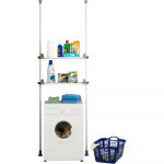 Valge metallist vannitoariiul 120x300 cm Herkules &ndash; Wenko