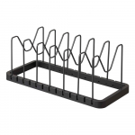 Must reguleeritav riiul kaante ja pannide jaoks Tower - YAMAZAKI