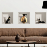 Komplekt 3 3D seinakleebist Egiptuse - Ambiance