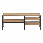 Tammedekooriga must telerilaud 120x46 cm Seaford - Actona