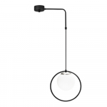 Mustast metallist rippvalgusti Opviq lights Elpidas - Opviq lights