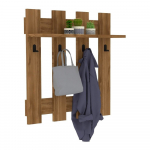 Tumepruun seinariiul 4 riputiga Carina - Puqa Design