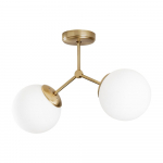 Stropn&iacute; sv&iacute;tidlo v b&iacute;lo-zlat&eacute; barvě Opviq lights Damar