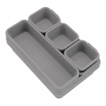 Hall plastikust sahtliorganisaatorite komplekt, 8 tk. - Addis