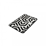 Valge/must vannitoamatt 60x40 cm Line - Foutastic