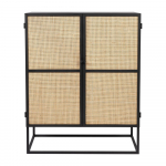 Must rotangist k&otilde;rge kapp 80x100 cm Guuji - White Label