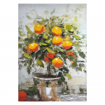 K&auml;sitsi maalitud elementidega maal 70x100 cm Oranges - Styler