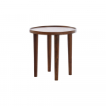 &Uuml;mmargune diivanilaud akaatsia t&auml;ispuidust &oslash; 49 cm Qiano - Light & Living