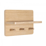 Tammepuidust seinanagi naturaalses v&auml;rvitoonis koos riiuliga Space - H&uuml;bsch