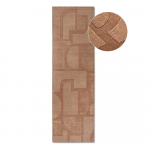 Pruun k&auml;sitsi kootud villane koridorivaip 80x250 cm Alexis - Villeroy&Boch