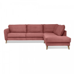 Roosa velvetist nurgadiivan (parem nurk) Paris - Scandic