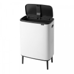 Valge terasest pr&uuml;gikast 60 l Bo Touch Bin Hi - Brabantia