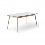 Valge kokkupandav s&ouml;&ouml;gilaud lisaplaadiga 90x165 cm Meza - Hammel Furniture