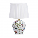 Valge lauavalgusti tekstiilist varjuga (k&otilde;rgus 48 cm) Mansion &ndash; Marksl&ouml;jd