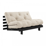 Beež diivanvoodi 140 cm Roots Black Night - Karup Design