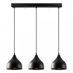 Must rippvalgusti metallist varjuga Tattoo - Opviq lights