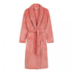 Roosa mikro pluusist supelmantel, suurus XL/XXL Polyvelvet - Good Morning