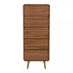 Pruun saarepuidust kummut 45x112x40 cm Rise - Zuiver