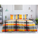 Oranž krepp voodipesu &uuml;heinimesevoodile 140x200 cm Orabge Kube - B.E.S.