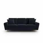 Tumesinine sametist panipaigaga diivanvoodi 235 cm Kyoto - Cosmopolitan Design