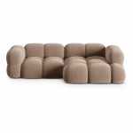 Pruun sametist nurgadiivan (parem nurk/laiendiga) Loretto &ndash; Cosmopolitan Design