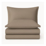 Pruun Renforc&eacute; puuvillast voodipesu &uuml;heinimesevoodile 140x200 cm Checkered - Mila Home Luxury