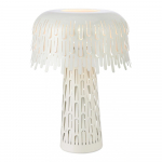 Valge lauavalgusti metallist varjuga (k&otilde;rgus 38 cm) Verbera - Marksl&ouml;jd